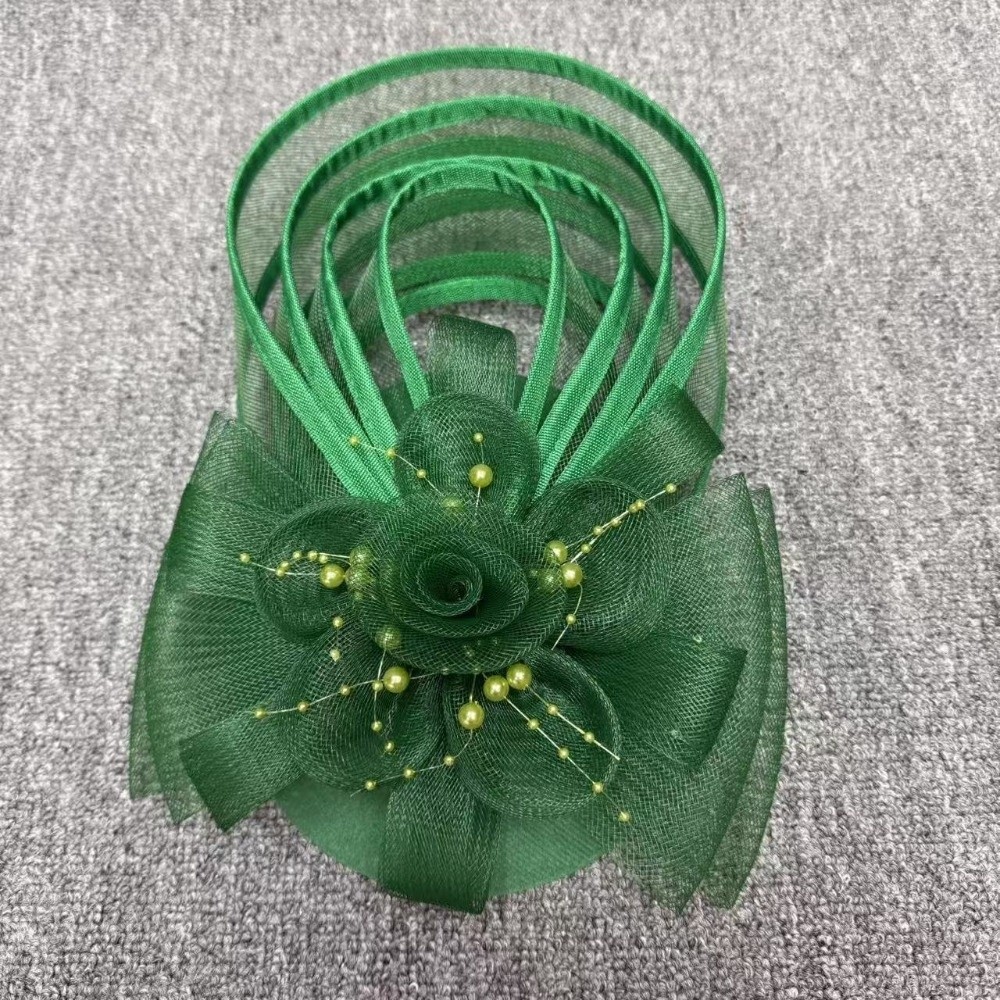 Vintage Fashion Hats - New Sinamay Women Fascinator Hat Mesh