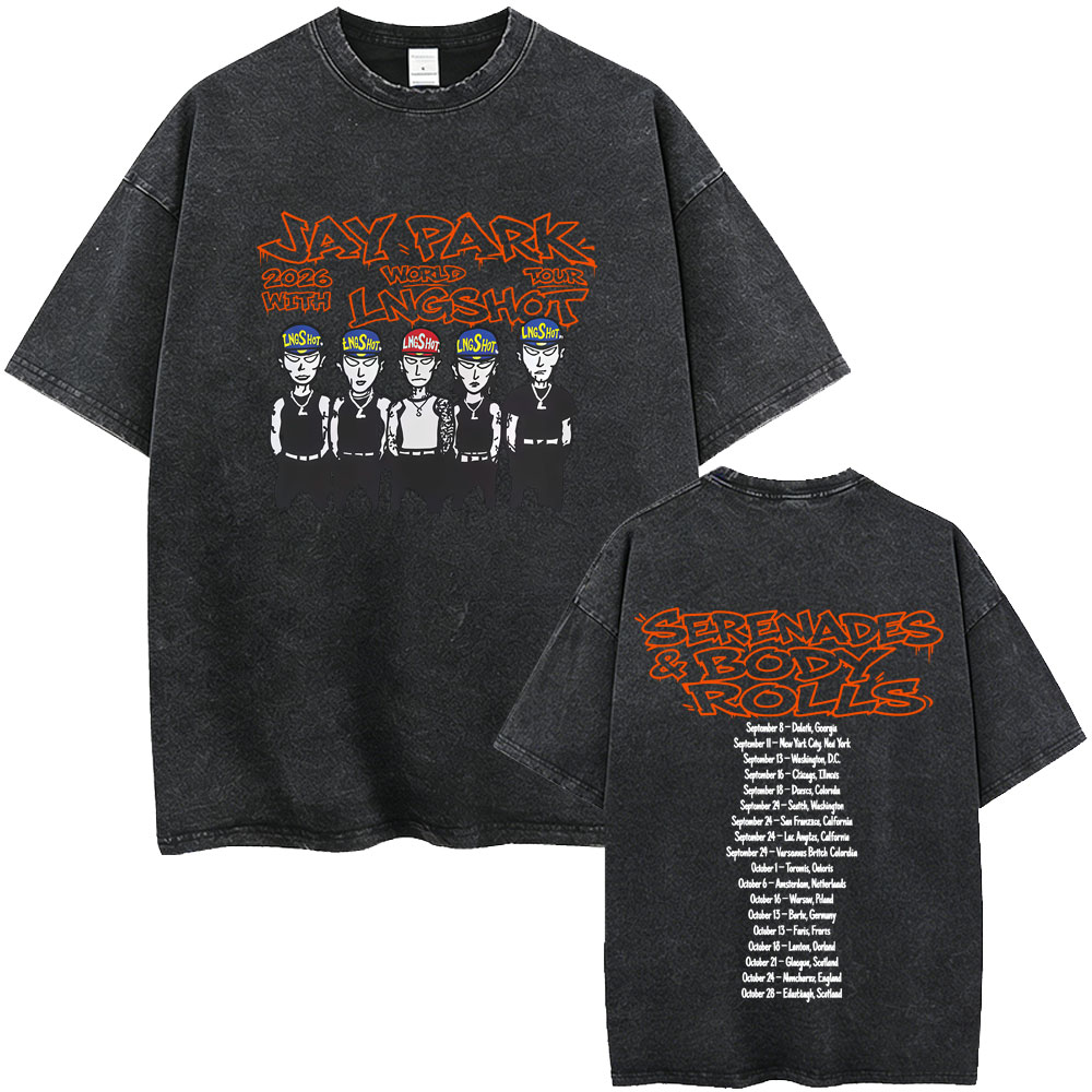 Vintage Fashion Trends 2026 - Washed Vintage Korean Band Lngshot Jay