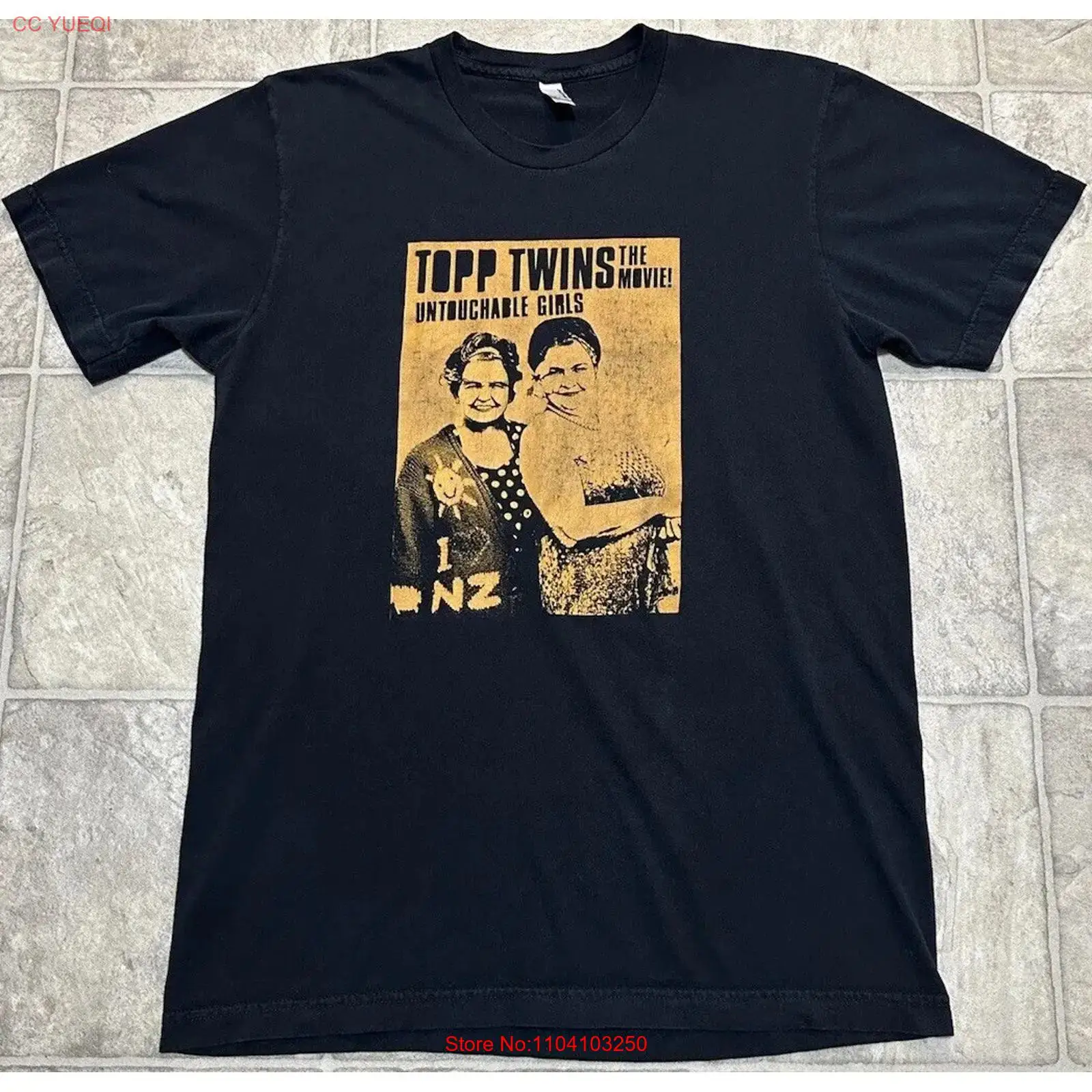 Vintage Fashion Nz - Topp Twins Movie T Shirt Black