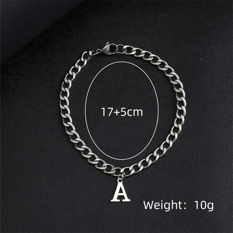 Silver Color A-Z Initial Brace - огляд і ціна Z Vintage Fashion