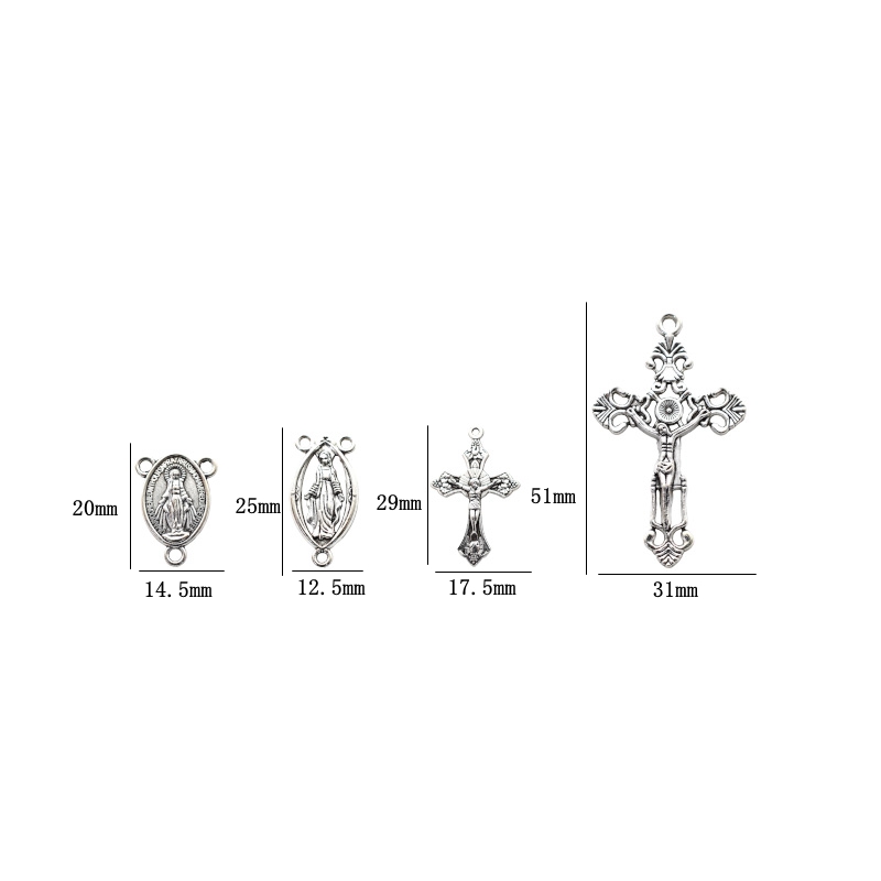 12pcs Center Miraculous Medal  - огляд і ціна Vintage Fashion Nz