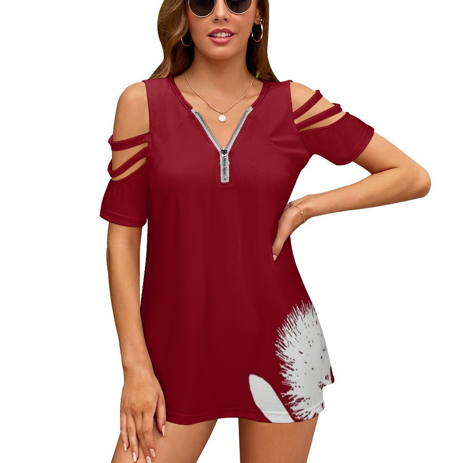 Pohutukawa-White On Red Women  - огляд і ціна Vintage Fashion Nz