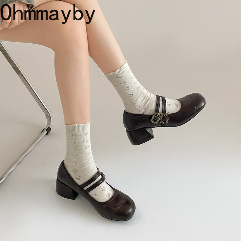 Vintage Thick Heel Women Mary  - огляд і ціна Vintage Fashion Ladies