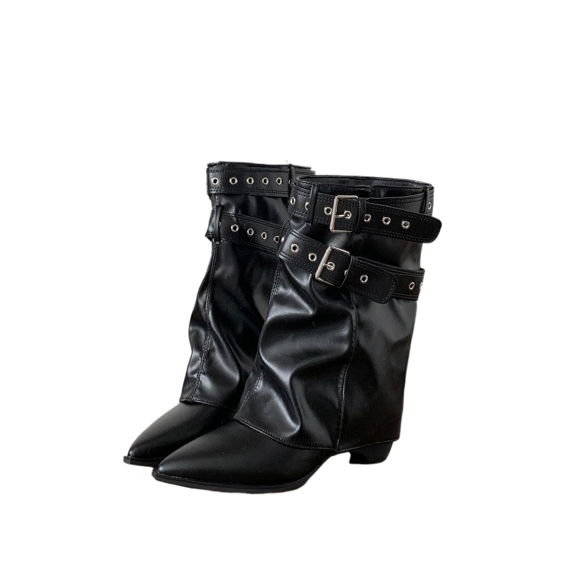 Women Pipe Boots Fashion Belt  - огляд і ціна Vintage Fashion Ladies