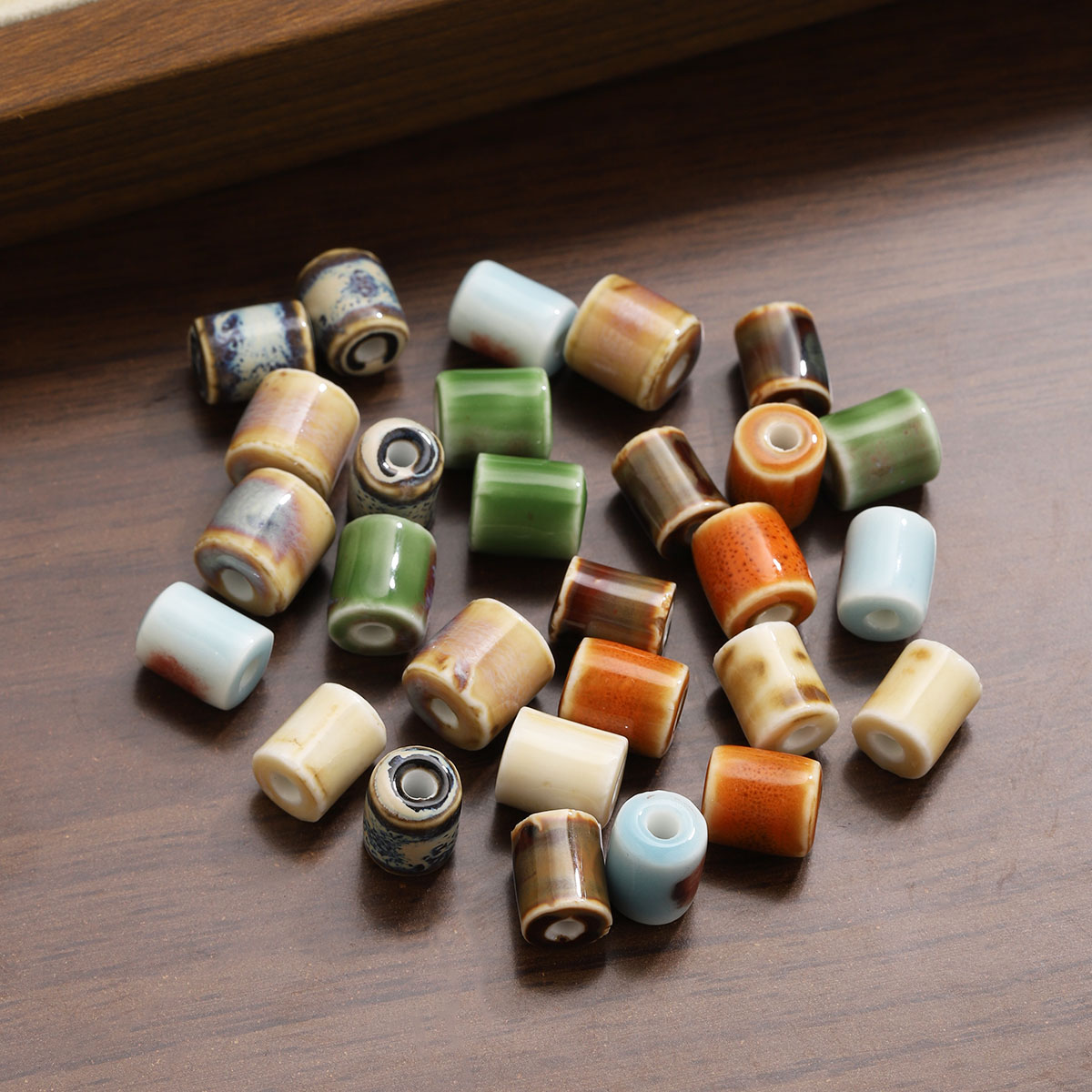 20pcs Ceramic Cylinder Tube Be - огляд і ціна Vintage Fashion Wholesale