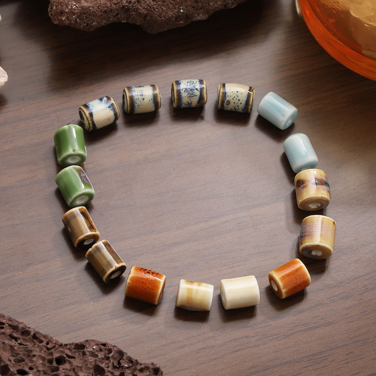 20pcs Ceramic Cylinder Tube Be - огляд і ціна Vintage Fashion Wholesale