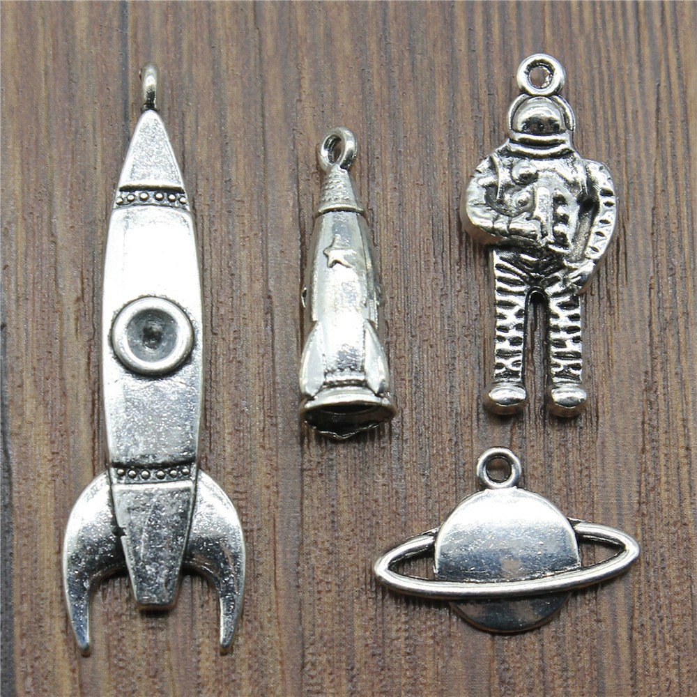 10pcs Charms Rocket Antique Si - огляд і ціна Vintage Fashion Wholesale