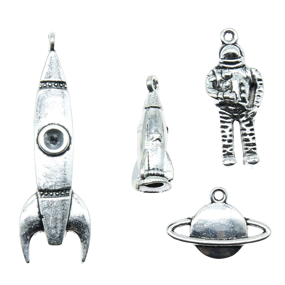10pcs Charms Rocket Antique Si - огляд і ціна Vintage Fashion Wholesale