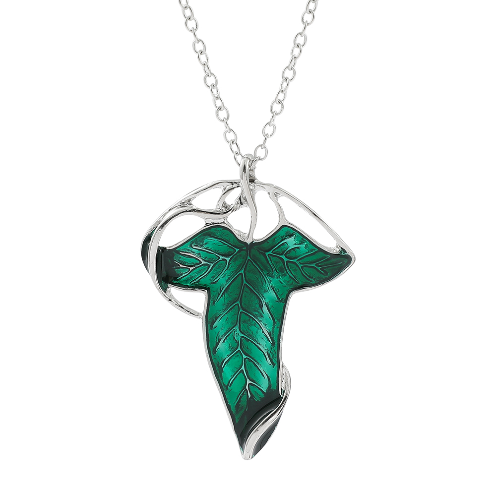 Vintage Green Leaf Pendant Nec - огляд і ціна Vintage Fashion Aesthetic