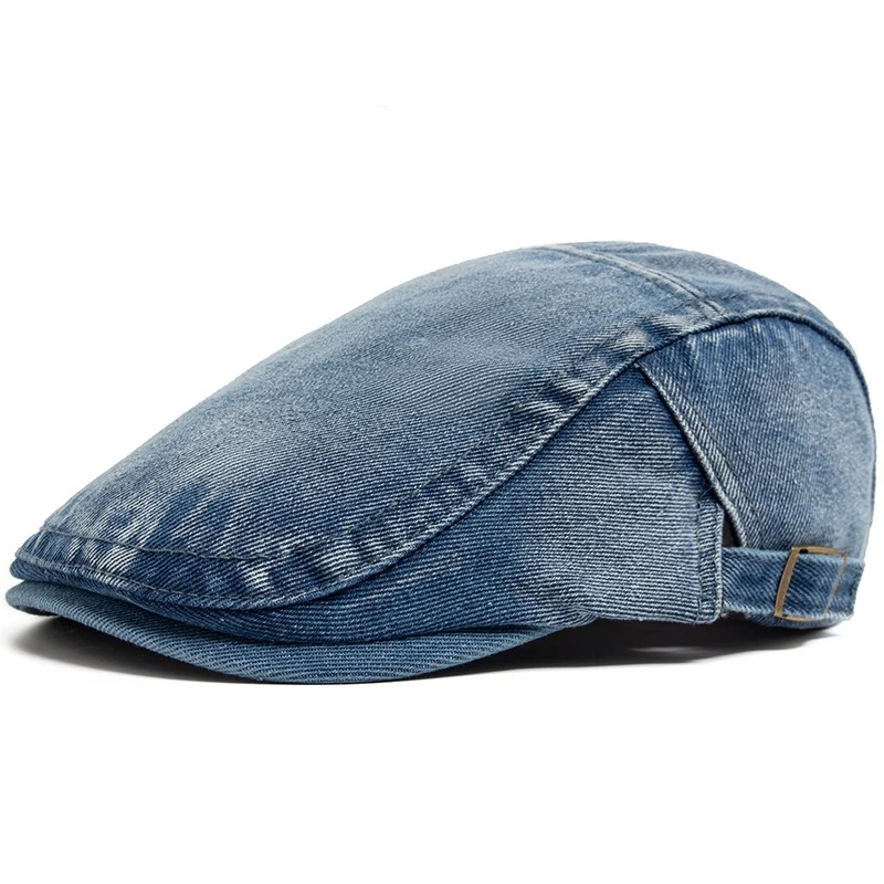 Adjustable Denim Cotton Beret  - огляд і ціна Vintage Fashion Nz