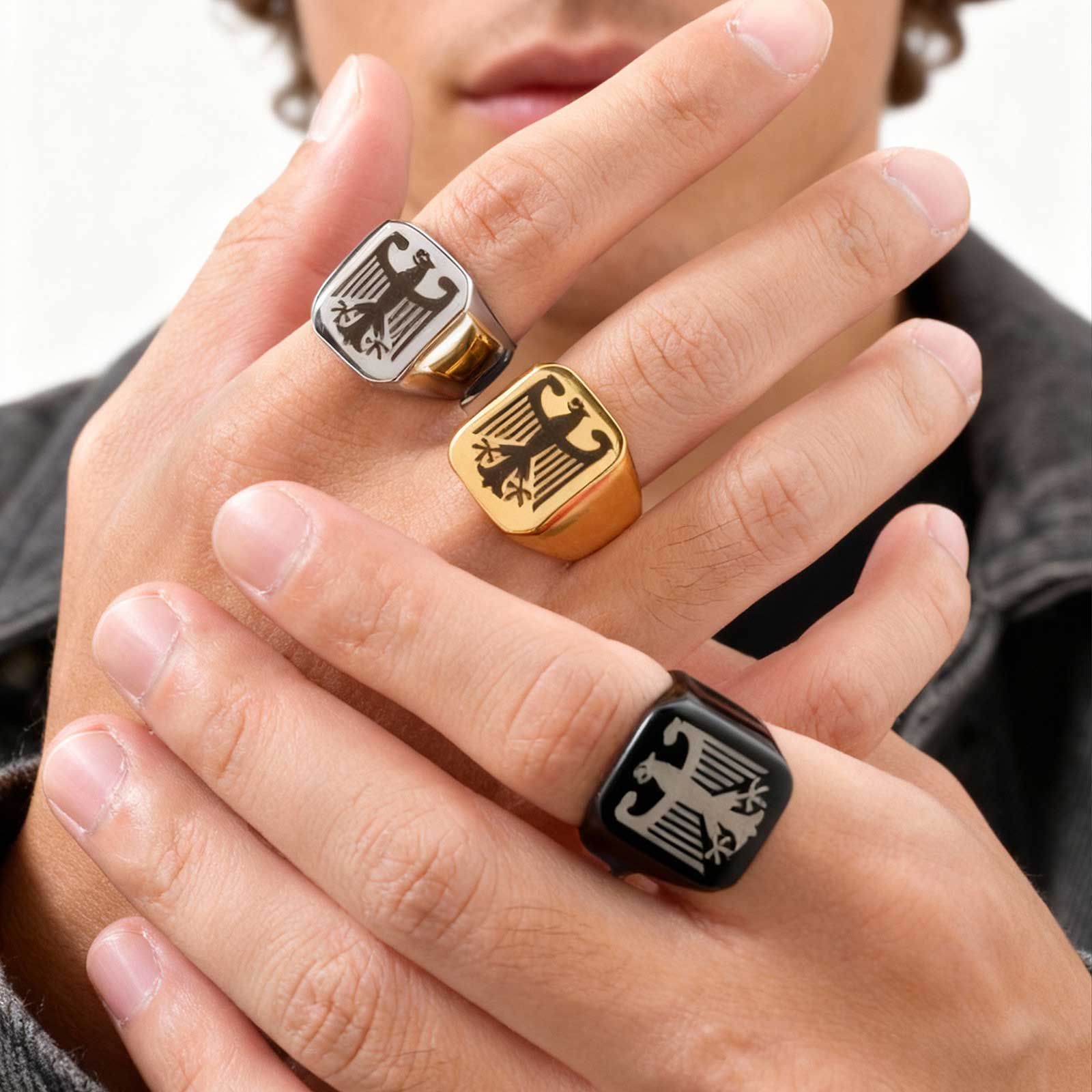 Custom Flying Hawk Eagle Ring  - огляд і ціна Vintage Fashion Ads