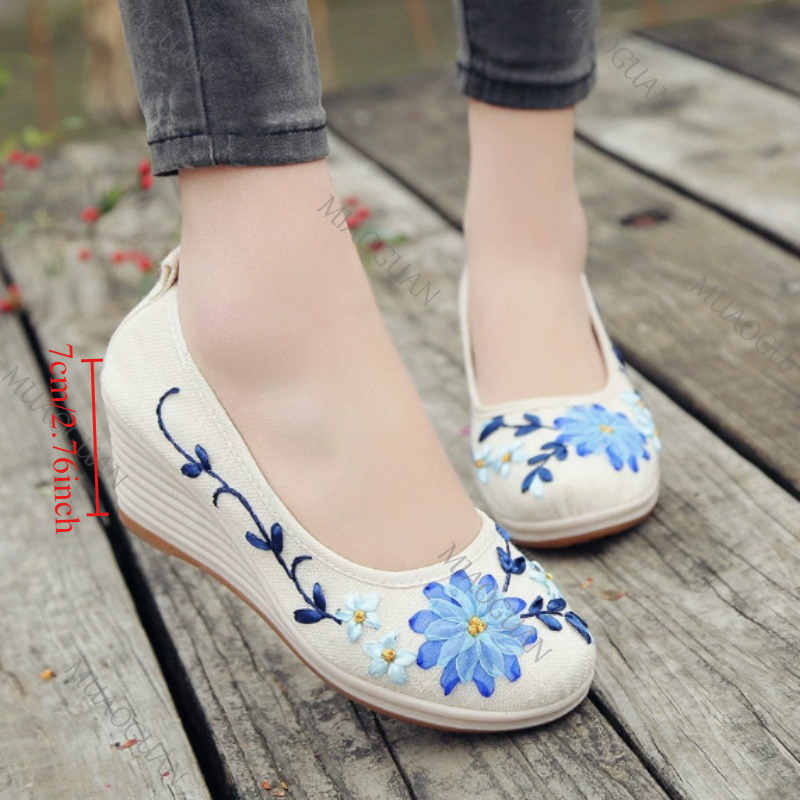 Embroidered Women Comfort Wedg - огляд і ціна Vintage Fashion Ladies