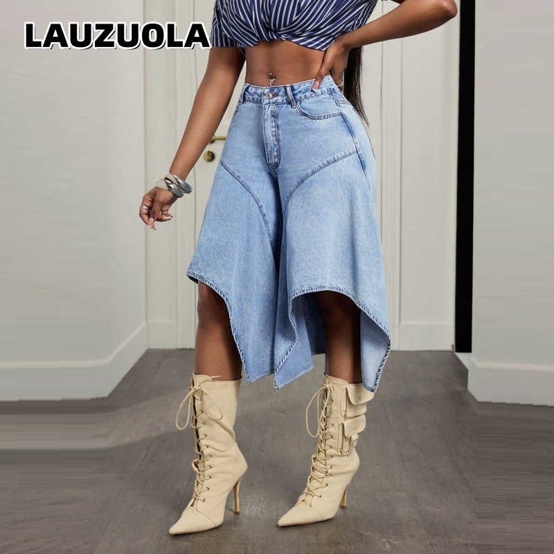 Women Irregular Asymmetrical H - огляд і ціна Denim Skirt Midi Vintage