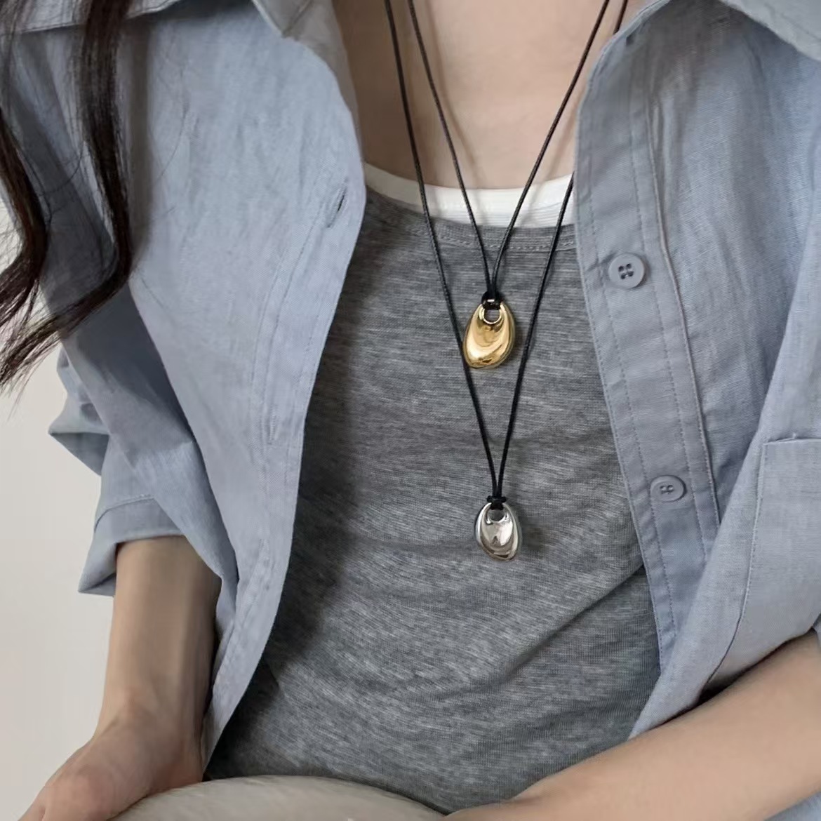 Korean Black Skin Rope Silver  - огляд і ціна Vintage Fashion Trends 2026