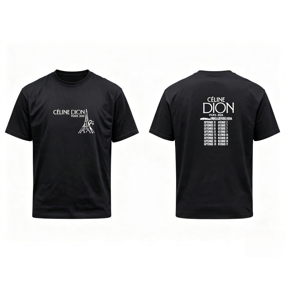 Celine Dion Paris 2026 Tour T- - огляд і ціна Vintage Fashion Paris
