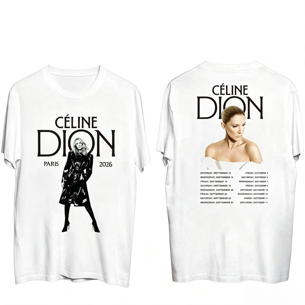 Celine Dion Paris 2026 Tour T- - огляд і ціна Vintage Fashion Paris