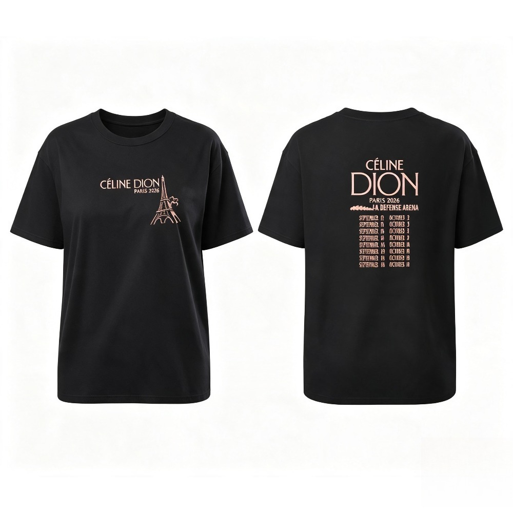 Celine Dion Paris 2026 Tour T- - огляд і ціна Vintage Fashion Paris