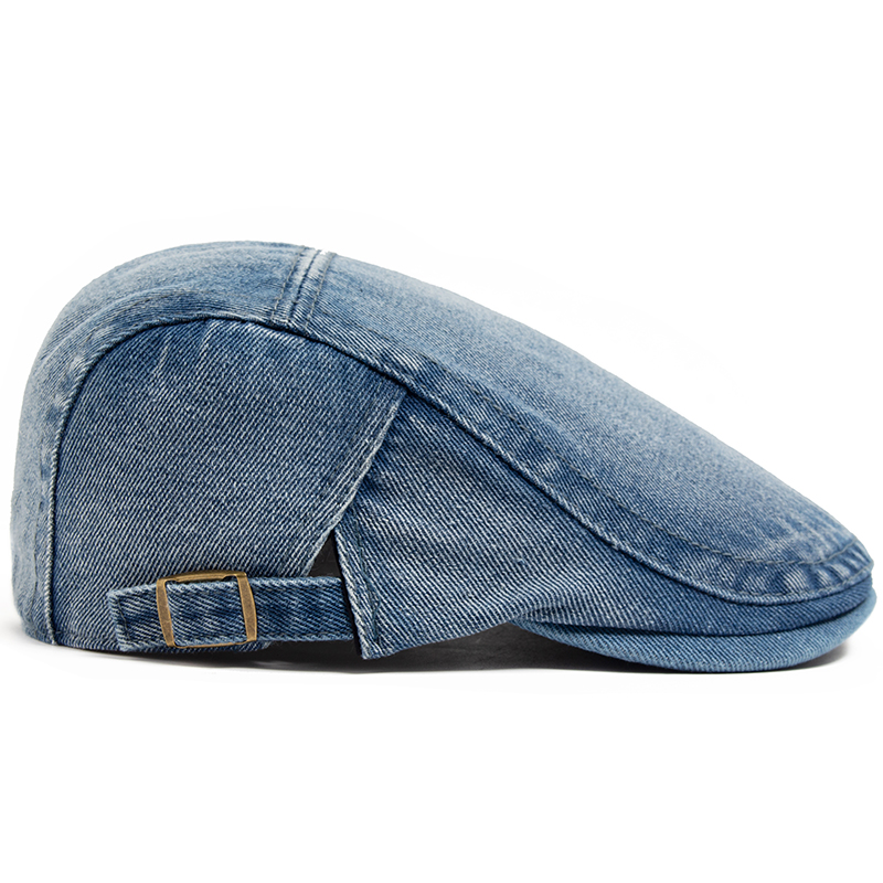 New Denim Cotton Beret Men Vin - огляд і ціна Vintage Fashion Nz